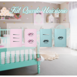 Kit Quarto Unicórnio Bebê  - Novara Celeste & Pétala